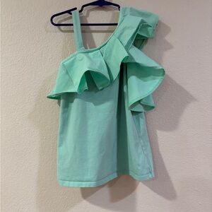 Habitual Mint Green Asymmetrical Top